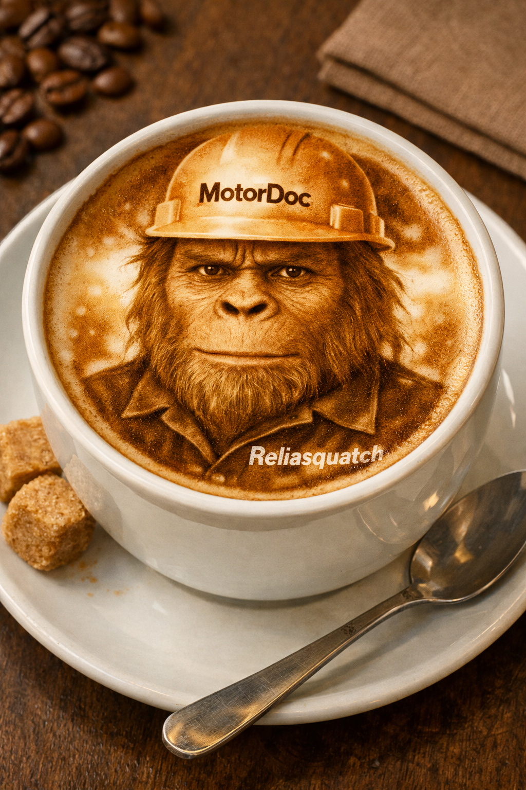 ReliaSquatch Cartoon with Jun Discussing Next Episode