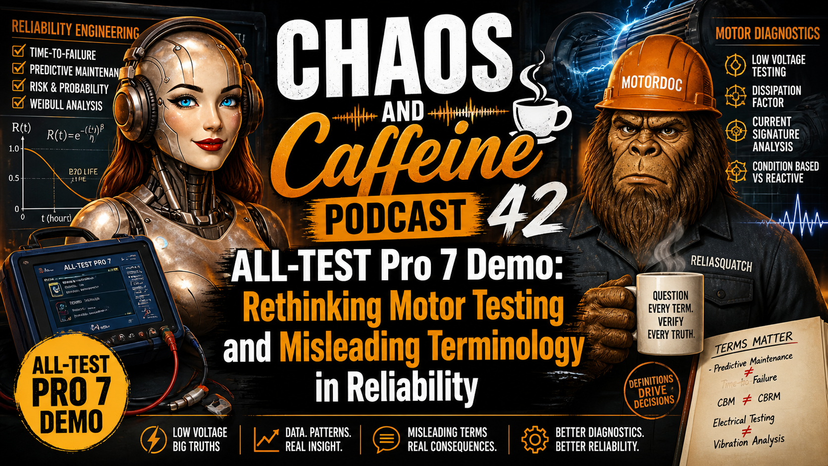 Chaos and Caffeine Podcast 42 ATPro7 Demo Rethinking Motor Testing and Terminology in Reliability