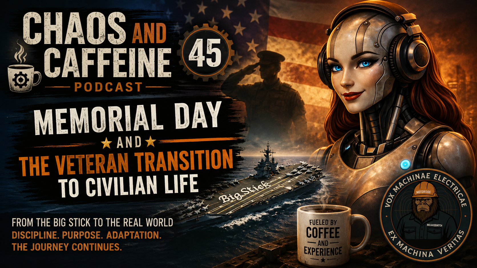 Chaos and Caffeine Podcast 45 Memorial Day and the Veteran Transition to Civilian Life